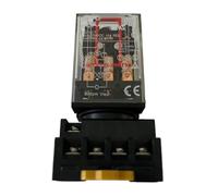CBQZCHWDKT Intermediate Relay MK3P-I MK3P Relay 11PIN with Base DC12V DC24V AC36V AC110V AC220V AC380V(DC24V)