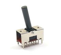 CBQZCHWDKT Interrupteur à bascule marche-arrêt 12 broches, bouton d'alimentation, interrupteur à bascule, 12 broches, 2 vitesses, potentiomètre coulissant droit, longueur de l'arbre 20 mm