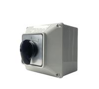 CBQZCHWDKT LW26-63A Cam Switch with Enclosure Changeover Main Knob 690V 63A 1 Pole Waterproof Box Rotative YMW26-63/1M(Switch with Box 102)
