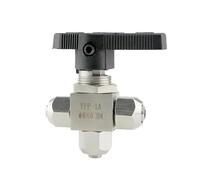 CBQZCHWDKT Quick Twist Fit 8x5mm ODxID PU Tube Air Hose Tee 3 Ways L Port Ball Valve 304 Water Gas Fuel Oil