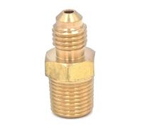 CBQZCHWDKT SAE Thread 5/16"-24 UNF Fit Tube OD 1/8" - 1/8" NPT Male Brass SAE 45 Degree Pipe Fitting