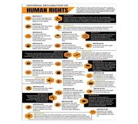 CBQZCHWDKT Universal Declaration of Human Rights Art Print - Independence Day, Human Rights Day Wall Decor for Home or School(Unframed,12x18inch(30x45cm))
