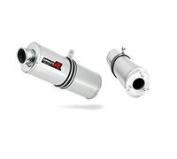 CBR 125 Pot d'échappement OVAL Satin Silencieux Dominator Exhaust Racing Slip-on 2004 2005 2006 2007 2008 2009 2010
