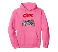 CBR,Moto,Racing,Motocycle,Motorbike,Course de Rue, CBR Sweat à Capuche, Unisexe pour Adultes, Rose Vif, XL