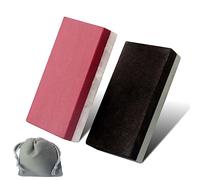 CBRIGHT Lot de 2 pierres à aiguiser de poche - Petite pierre à aiguiser double face fine/grossière (400#/800#)-(3000-4000#/8000-10000#) [1,97 x 0,98 x 0,39 pouces]