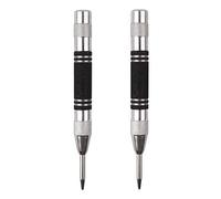 CBRIGHT Lot de 2 poinçons de centrage automatiques de 12,7 cm à ressort pour machinistes, charpentiers à tension réglable