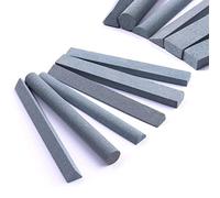 CBRIGHT Lot de 6 pierres à aiguiser pour couteau, 180#, pierre à aiguiser grossière pour outils de coupe à lames métalliques, variété de formes (longueur 10 cm)