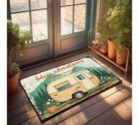 CBRT Grand paillasson d'extérieur en forme de souvenirs de demain - Décoration d'automne - 65 x 90 cm