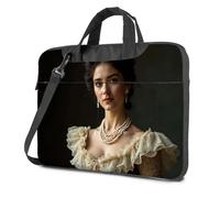 CBRT Sac à dos pour ordinateur portable 17 pouces Une femme dans une robe élégante à volants avec détails en dentelle complexe Sac à dos pour ordinateur portable, couleur, 26x36cm, Bohème