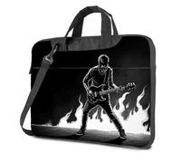 CBRT Sac à dos pour ordinateur portable 17" Un guitariste joue avec passion au milieu des flammes Sac à dos pour ordinateur portable, couleur, 29x38cm, Bohème