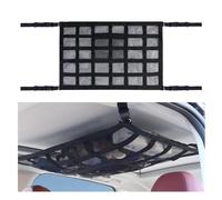 CBRWBKWHI Filet de Rangement pour Toit Voiture,pour Benz Classe M Ensembles Double Couche Grande Capacité Filet Voiture Rangement Universel Camion SUV,80 * 53cm