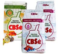 CBSé Yerba Maté Fruits de la Forêt 2x0.5 kg + CBSé Yerba Maté avec Fruits Tropicaux 0.5 kg |Thé maté d'Argentine | Boisson revigorante et énergisante