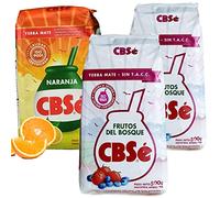 CBSé Yerba Maté Fruits de la Forêt 2x0.5 kg + CBSé Yerba Maté d'Orange 0.5 kg |Thé maté d'Argentine | Boisson revigorante et énergisante