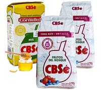 CBSé Yerba Maté Fruits de la Forêt 2x0.5 kg + CBSé Yerba Maté Miel 0.5 kg. Thé maté d'Argentine. Boisson revigorante et énergisante