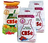 CBSé Yerba Maté Fruits de la Forêt 2x0.5 kg + CBSé Yerba Maté Silhouette avec d'Orange 0.5 kg |Thé maté d'Argentine | Boisson revigorante et énergisante