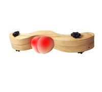 CBT Pince à Testicules en bois de chêne Bondage Appareils de Torture des testicules BDSM Piqueur de sol Presse à Testicules Homme Punaise Écarteur de Testicules Réglable Boule Torture pour Esclave