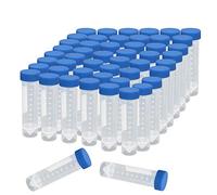 CBTONE Lot de 50 tubes à centrifugeuse en plastique avec bouchon à vis 50 ml