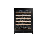 Climadiff CBU51S2B - Cave à vin - encastré - encastrable - largeur : 59.5 cm - profondeur : 57.5 cm - hauteur : 82 cm - 143 litres - classe F - noir