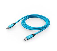 CBUS Câble de charge rapide tressé USB-C vers C pour Samsung, LG, Motorola, Google Pixel, OnePlus, TCL et plus Bleu électrique 3 m