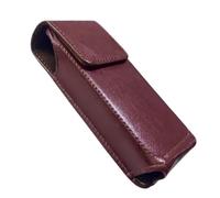 CBUS Étui holster en cuir avec clip ceinture compatible avec téléphone IP sans fil unifié Cisco 8821, 8821-EX - Vertical (marron)