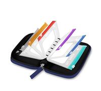 CBUWGF Lot de pochettes étanches A8 avec fermeture éclair, 7/14 avec code couleur, réutilisable, 7 à 14 jours, coque résistante à l'écrasement, pour vitamines et compléments alimentaires