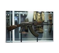 CBWVUWHJW Military Weapons - AK-47 - The Icon of Modern Warfare - Décoration murale à suspendre - 60 x 90 cm