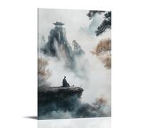 CBWVUWHJW Poster de paysage d'ermite taoïste pour ambiance tranquille - Décoration murale tendance à suspendre - 30 x 45 cm