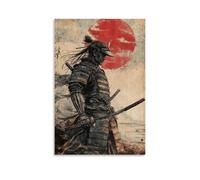 CBWVUWHJW Samurai - Blades of the Rising Sun Décoration murale à suspendre - Poster d'art à suspendre - 20 x 30 cm