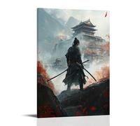 CBWVUWHJW Samurai - Echoes of The Forgotten Blade Décoration murale tendance - Poster d'art à suspendre - 60 x 90 cm