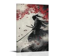 CBWVUWHJW Samurai - Shadows of The Shogun - Décoration murale tendance - Poster d'art à suspendre - 20 x 30 cm