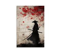 CBWVUWHJW Samurai - The Last Blossom of Bushido - Décoration murale à suspendre - Poster et décoration murale - 20 x 30 cm
