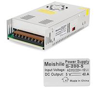 CC Alimentation à Découpage 5V 50A 200W Transformateur industriels 230V CA à CC 5Volt pour 0~40A LED lampe Conducteur de moteur Amplificateur Caméra Modèle 110V/220VAC-DC