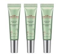 CC Correcteur Rouge à la Centella Asiatica, Anti-cernes Pores Invisibles, Crème CC Légère avec SPF 25, Anti-imperfections, Rougeurs et Marques d'Acné