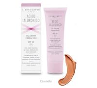 CC Crema Viso SPF20 Acido Ialuronico L'Erbolario Caramello.