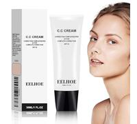 CC Crème Correctrice de Teint Fond de Teint Couvrant avec SPF 50, Hydratation Longue Durée, Anti-Cernes, Jusqu'à 24h d'Hydratation, Finition Naturelle, 30g