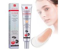 CC crème Fluide fond de teint couvrant imperfections SPF 25+, Multi-Purpose Skin Tone Adjusting CC Cream Concealer Full Coverage,Correcteur de couleur de maquillage,(light)