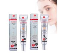 CC crème Fluide fond de teint couvrant imperfections SPF 25+, Skin Tone Adjusting CC Cream Concealer Full Coverage,Correcteur de couleur de maquillage,Cosmetics Magic Skin CC Crème（light+dark）