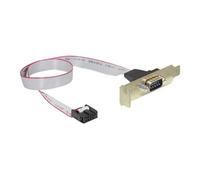 CC-DB9ML-01 - Panneau série - DB-9 (F) pour IDC 10 broches - 40 cm - vis moletées, plat