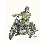 CC Editions Poster Affiche Offset Blacksad Juanjo Guarnido, John sur Moto Triumph (40x50cm)