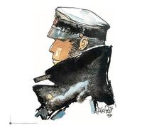CC Editions Poster Affiche Offset Corto Maltese, Dedicated to Corto (70x70cm)