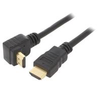 CC-HDMI490-10 Câble HDMI 2.0 HDMI MâleHDMI 90° Mâle3 mètres Noir GEMBIRD