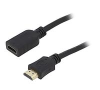 CC-HDMI4X-15 Câble HDMI 2.0 HDMI Femelle HDMI Mâle 45m Noir 30AWG GEMBIRD