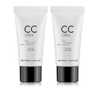 CC pour les femmes plus âgées, ajustement de la peau CC SPF 43, crèmes CC ajustant pour la peau mature, voire du teint, cache, l'humidité et l'anti-âge, pour tous les types de peau,2Pcs