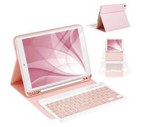 CC Store Clavier pour iPad 10.2 9th 2021/8th 2020/10.2 7th 2019/10.5 Air 3/10.5 Pro, Coque Clavier Wireless Bluetooth Français & Abnehmbare Magnetische Tastatur