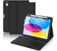 CC Store Clavier pour iPad 10e génération 2022 11,9", iPad (A16) 11e génération 2025, clavier Bluetooth sans fil magnétique amovible avec porte-crayon (noir)