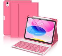 CC Store Clavier pour iPad 10e génération 2022 11", iPad (A16) 11" 2025, clavier Bluetooth sans fil magnétique amovible avec porte-crayon (rouge)