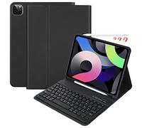 CC Store Clavier pour iPad Air 11“ M3 2025/M2 2024, Air 5 2022/Air 4 2020,iPad Pro 11 4/3/2/1Gen, Coque avec Keyboard Français, Clavier Bluetooth Magnétique Détachable avec Fente pour Stylo, Noir