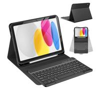 CC Store Coque Clavier pour iPad 10/11 Ème Generation (10.9 Pouces 2022/11 Pouces A16 2025), Étui Français Magnétique Keyboard avec Porte Crayon, AZERTY Layout pour iPad 10/11eme, Noir