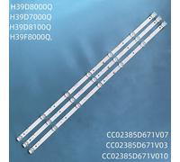 CC02385D671V10 Bandes LED pour CC02385D671V03 385B 385E20 3X7 7S1P 1910 0D20 BBK 39LEM-1089/T2C DM-LED39R201BT2 DM-LED39R301BT2S ""Nipseyteko