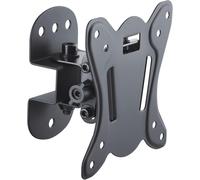 Cc50266 Support Mural Pour Téléviseurs De 33-69 Cm (13-27 ""), Inclinable À -12°/3°, Pivotant À -25°/25°, Distance Du Mur 75Mm, Max 25Kg, Vesa 100X100, Noir